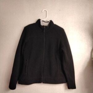 Merona Men's Black Zip Up Jacket   Size L